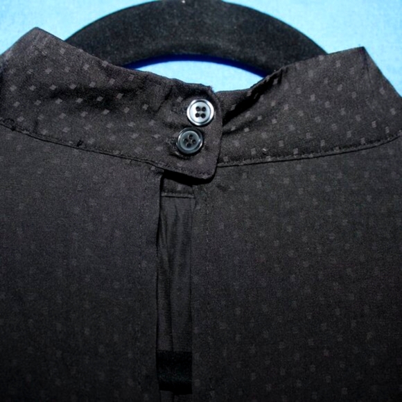 H&M Mock Neck Blouse Black Size 6 - Picture 6 of 9